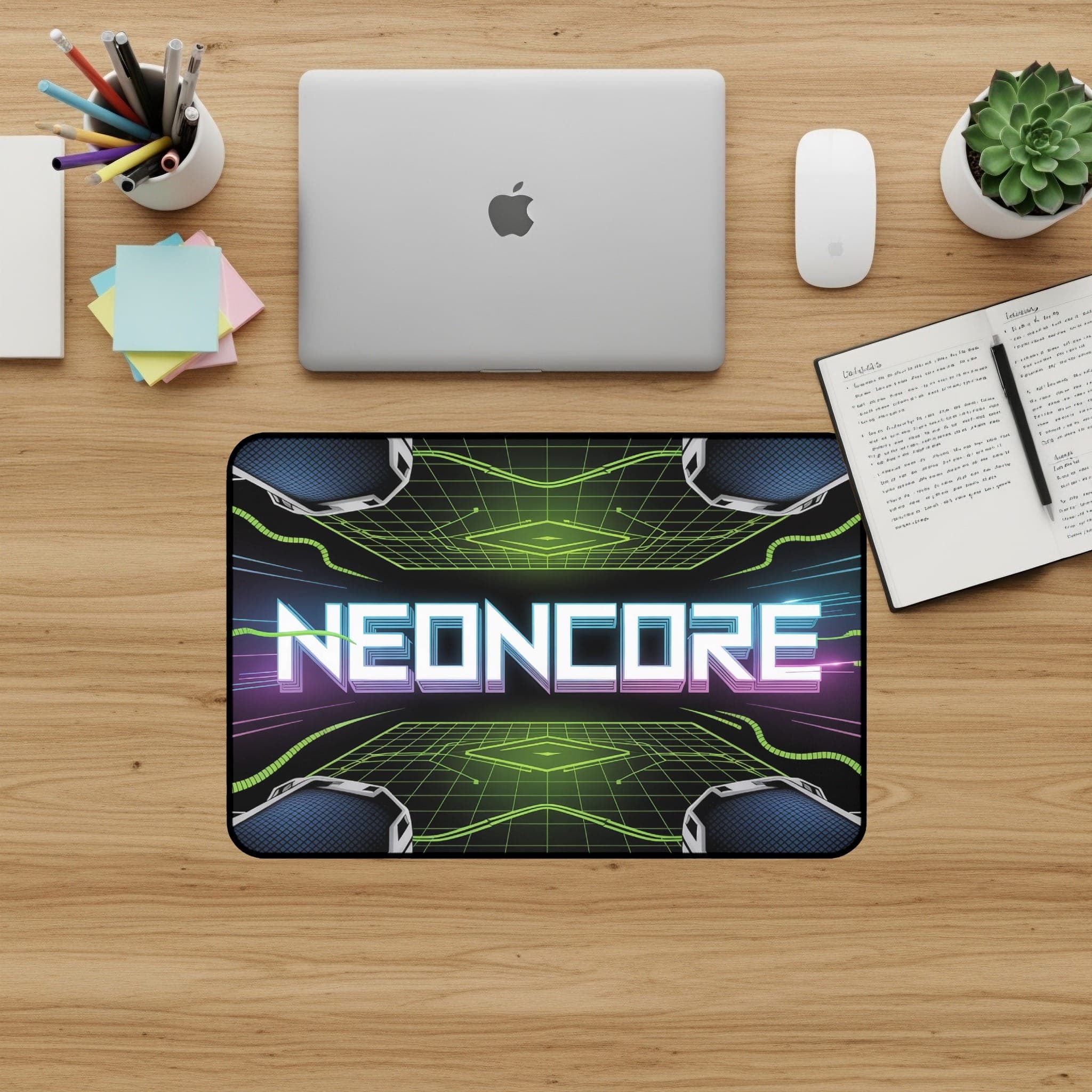 Neoncore Desk Mat, großes Gaming-Mauspad, Schreibtischunterlage, Large Desk Mat, Gamer-Geschenk, Schreibtisch-Zubehör, Mousepad