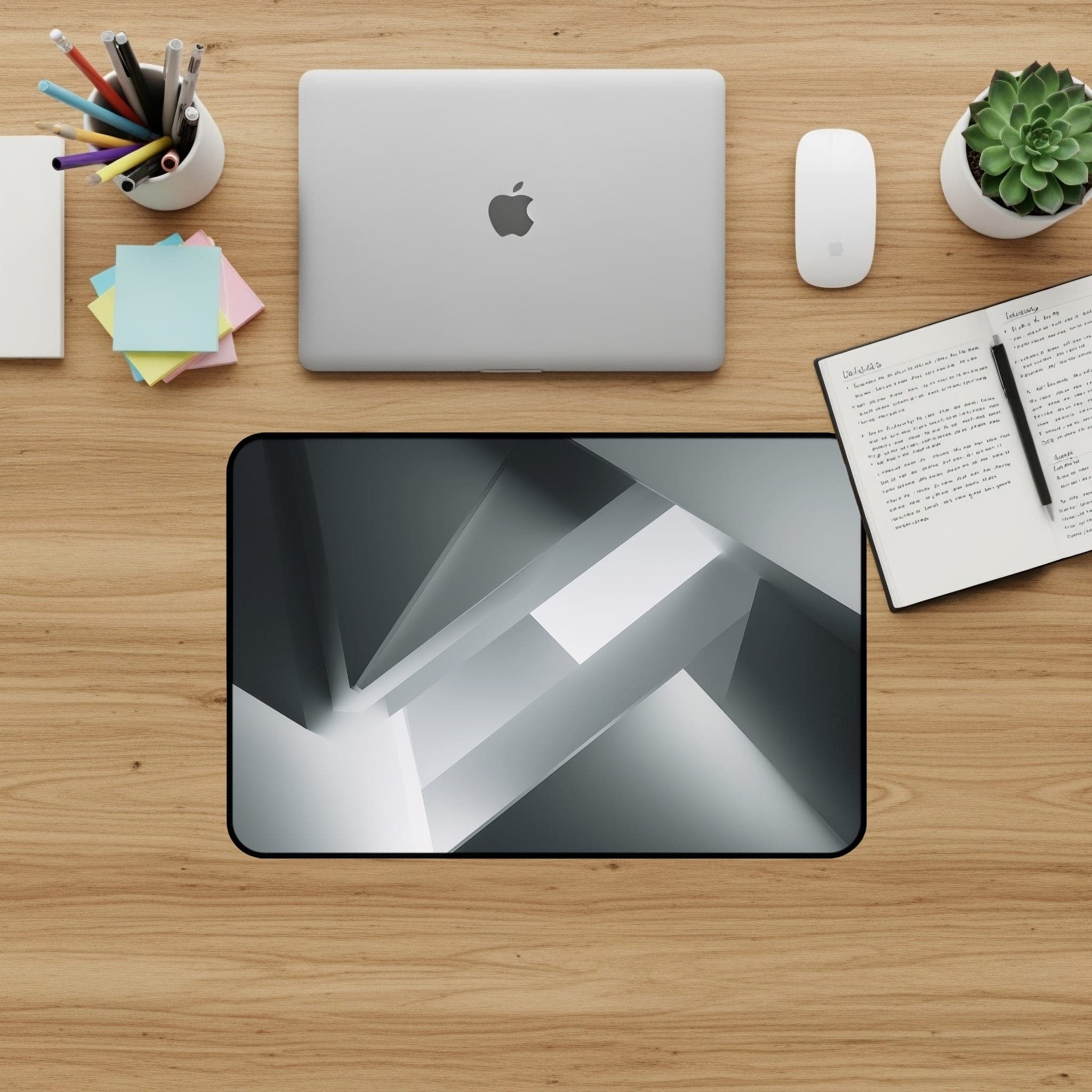 Geometrische Schreibtischunterlage, modernes Mauspad, abstrakte Schreibtischunterlage, Büro-Accessoires, minimalistisches Schreibtisch-Dekor, große Schreibtischunterlage, PC-Gaming-Schreibtischunterlage