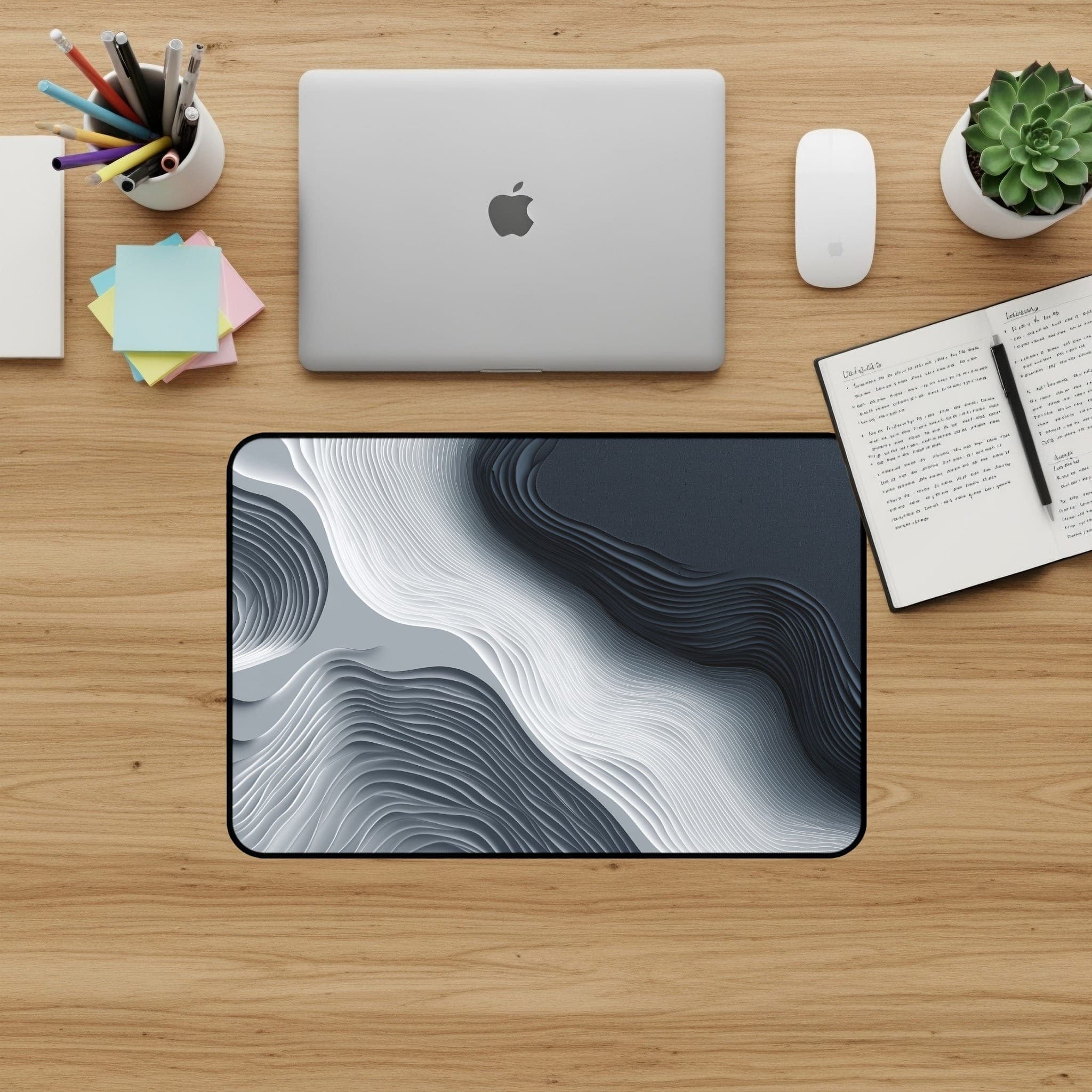 Abstrakte, mehrlagige Schreibtischunterlage, modernes Mauspad, großes Desk Mat, Büro-Dekoration, Schreibtisch-Zubehör, Home Office
