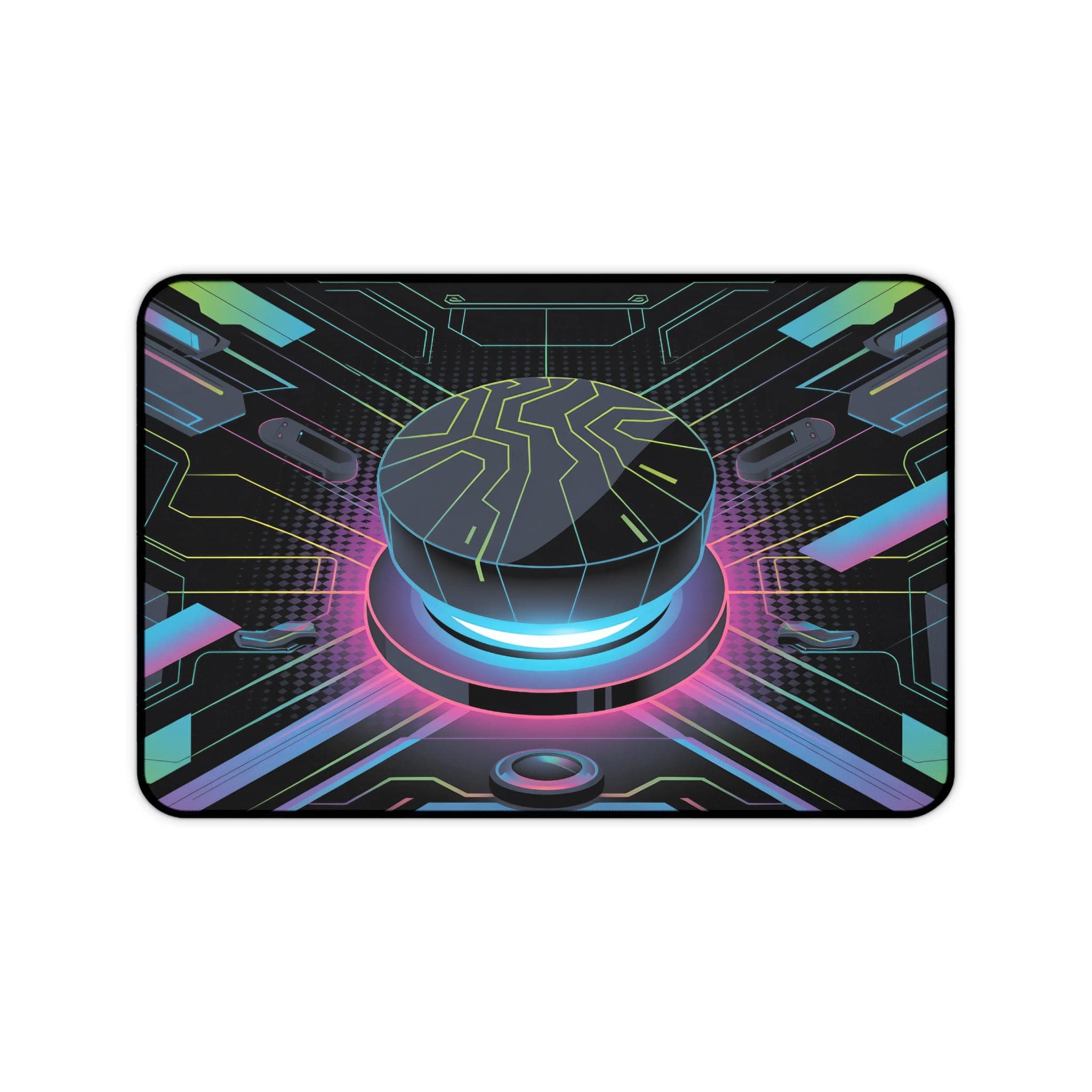 Cyberpunk Desk Mat, futuristisches Mousepad, Tech-Schreibtischunterlage, Gaming-Schreibtischzubehör, Computer-Schreibtischunterlage, großes Mousepad, Workstation-Dekor