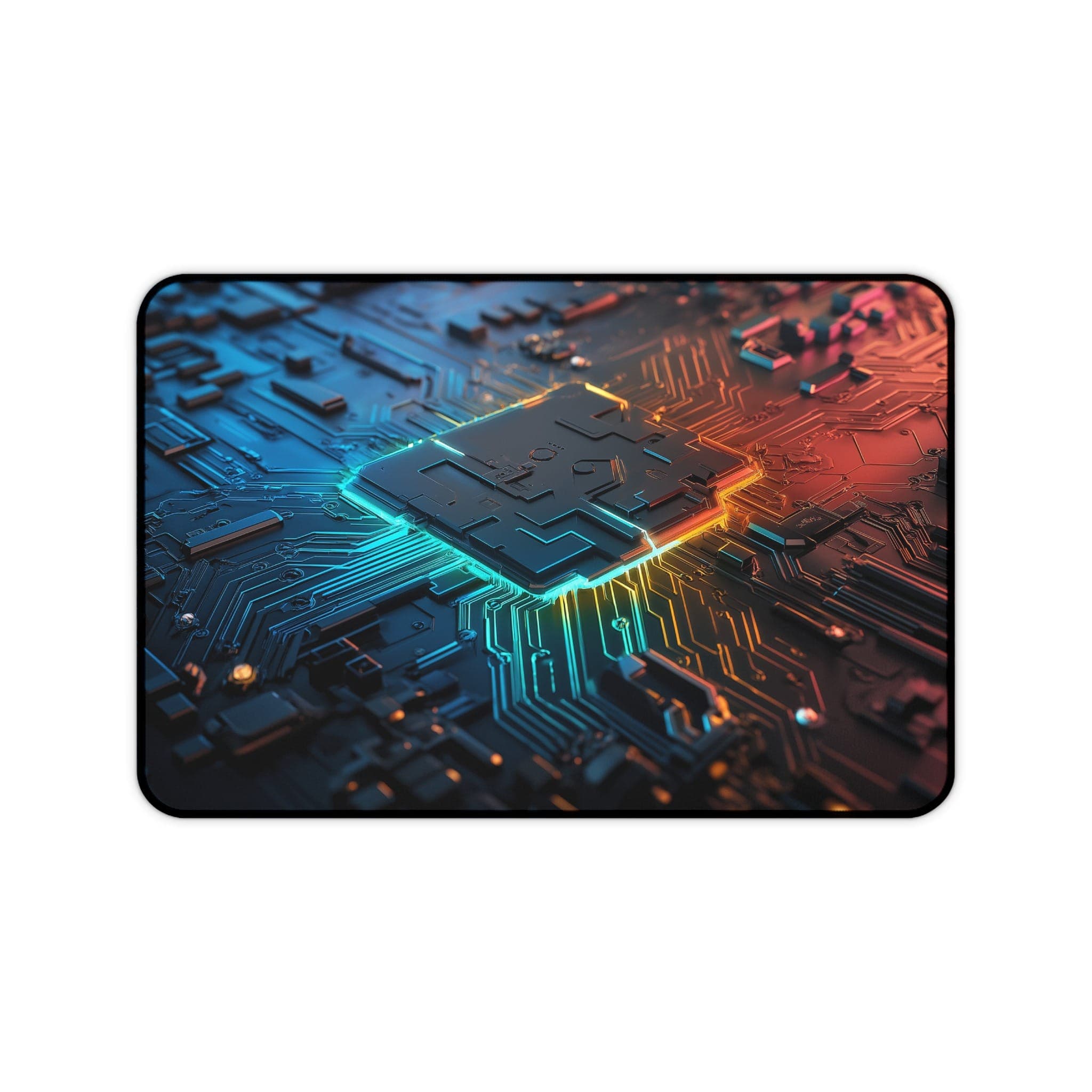 Leiterplatten-Schreibtischunterlage, Tech Desk Pad, Computer-Mauspad, futuristisches Schreibtischzubehör, Gaming-Mousepad, große Schreibtischunterlage, Desk Decor