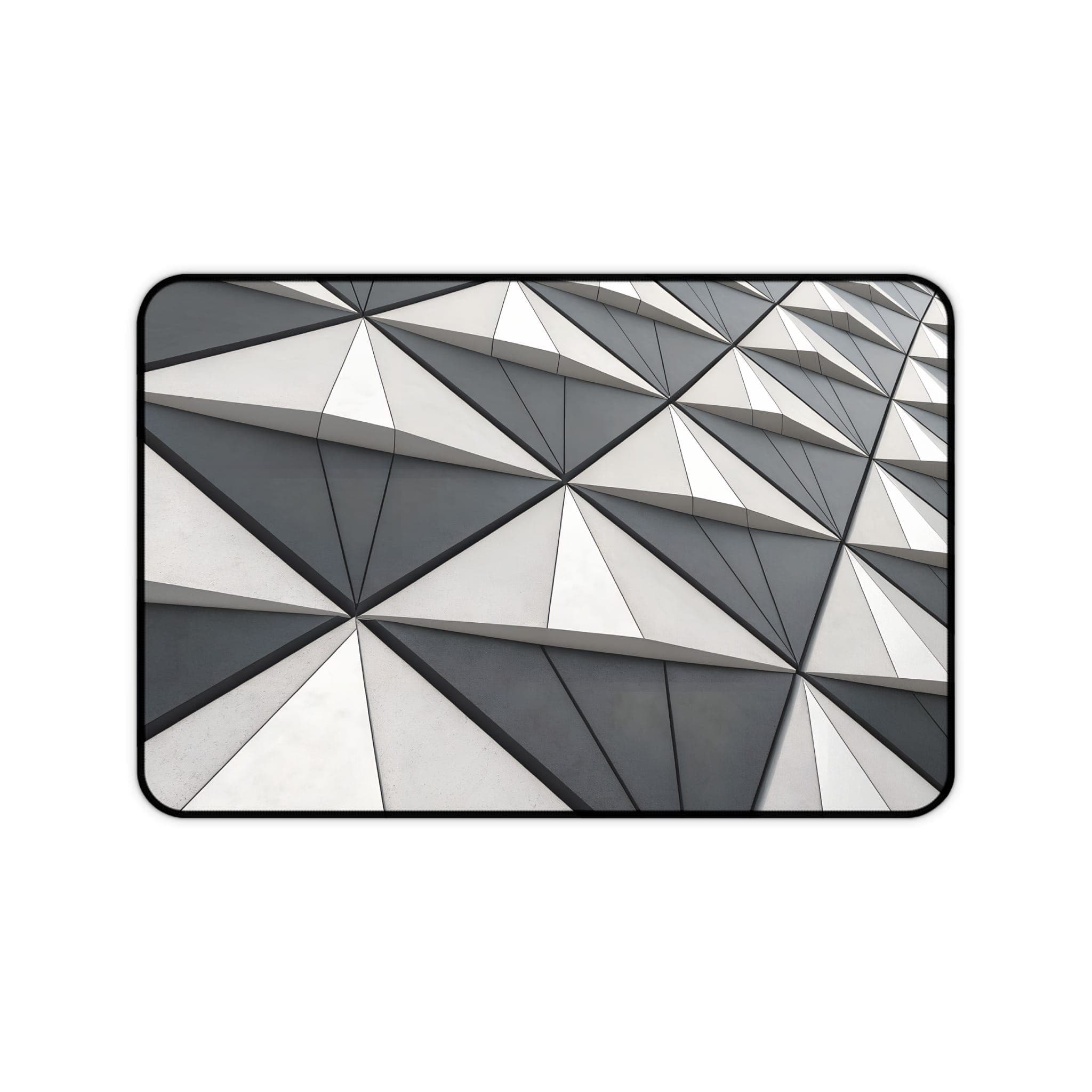 Geometrische Schreibtischunterlage, Mauspad mit Dreiecksmuster, Abstrakte Schreibtischunterlage, Modernes Schreibtischzubehör, Büro-Deko