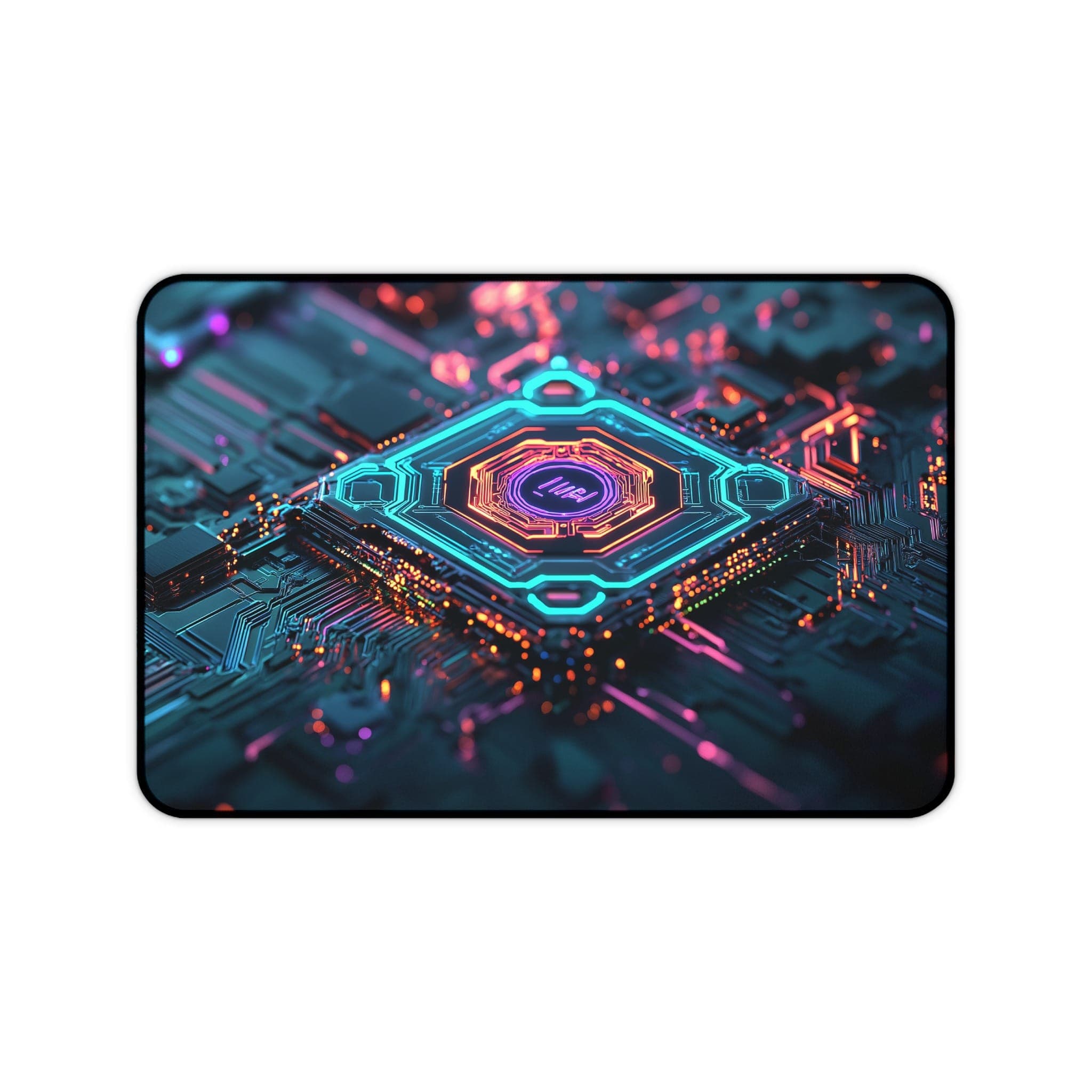 Tech Desk Mat, Leiterplatten-Mauspad, futuristische Schreibtischunterlage, Computer-Zubehör, Gaming Desk Mat, Büro-Dekor