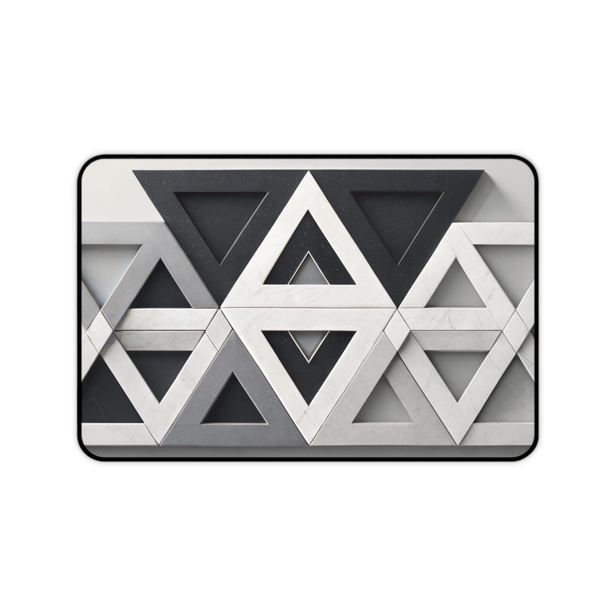 Geometric Desk Mat, Triangle Mouse Pad, Abstract Desk Pad, Modern Office Decor, Unique Desk Accessories