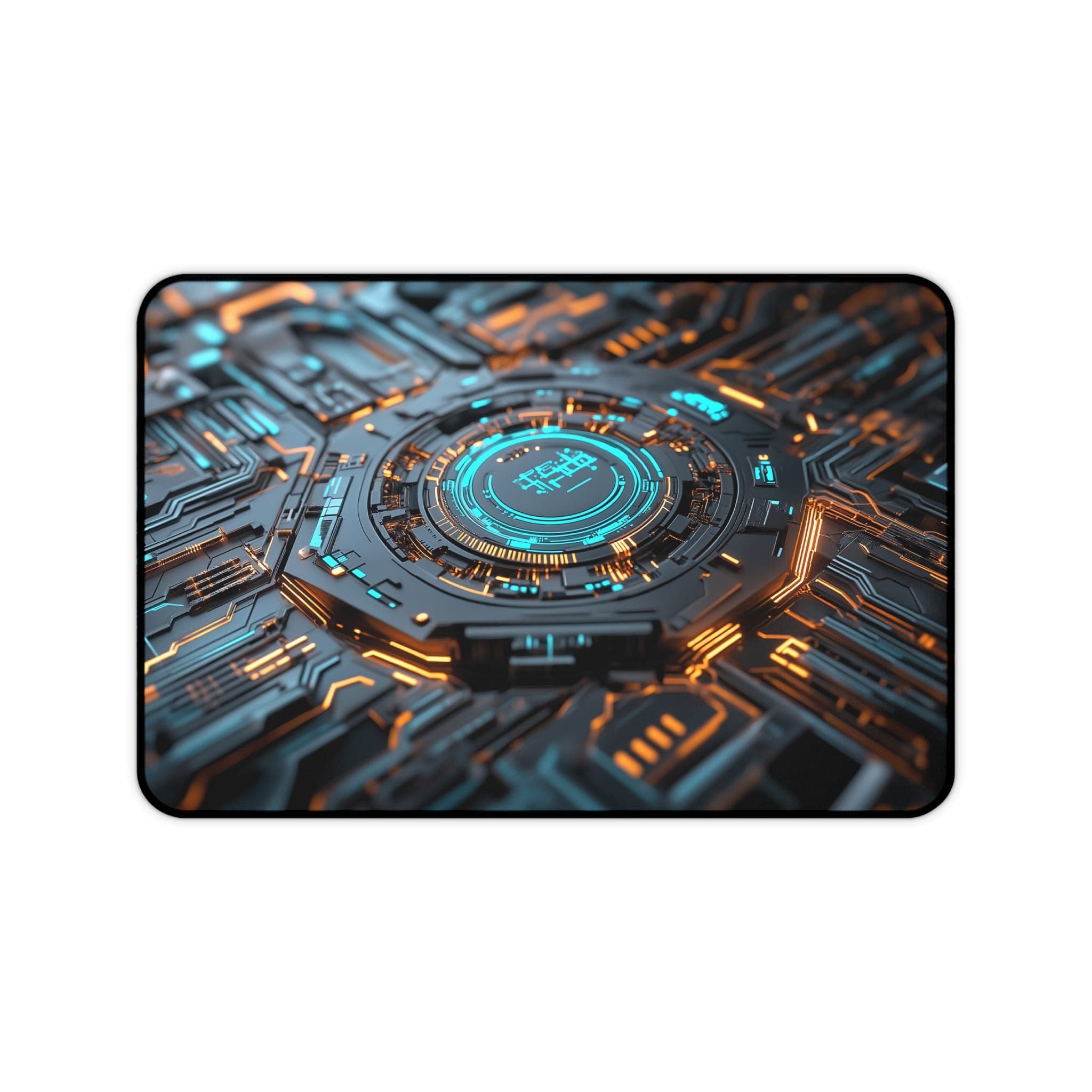 Futuristic Tech Desk Mat, Circuit Board Mouse Pad, Gaming Desk Pad, Cool Desk Accessories, Abstract Desk Decor