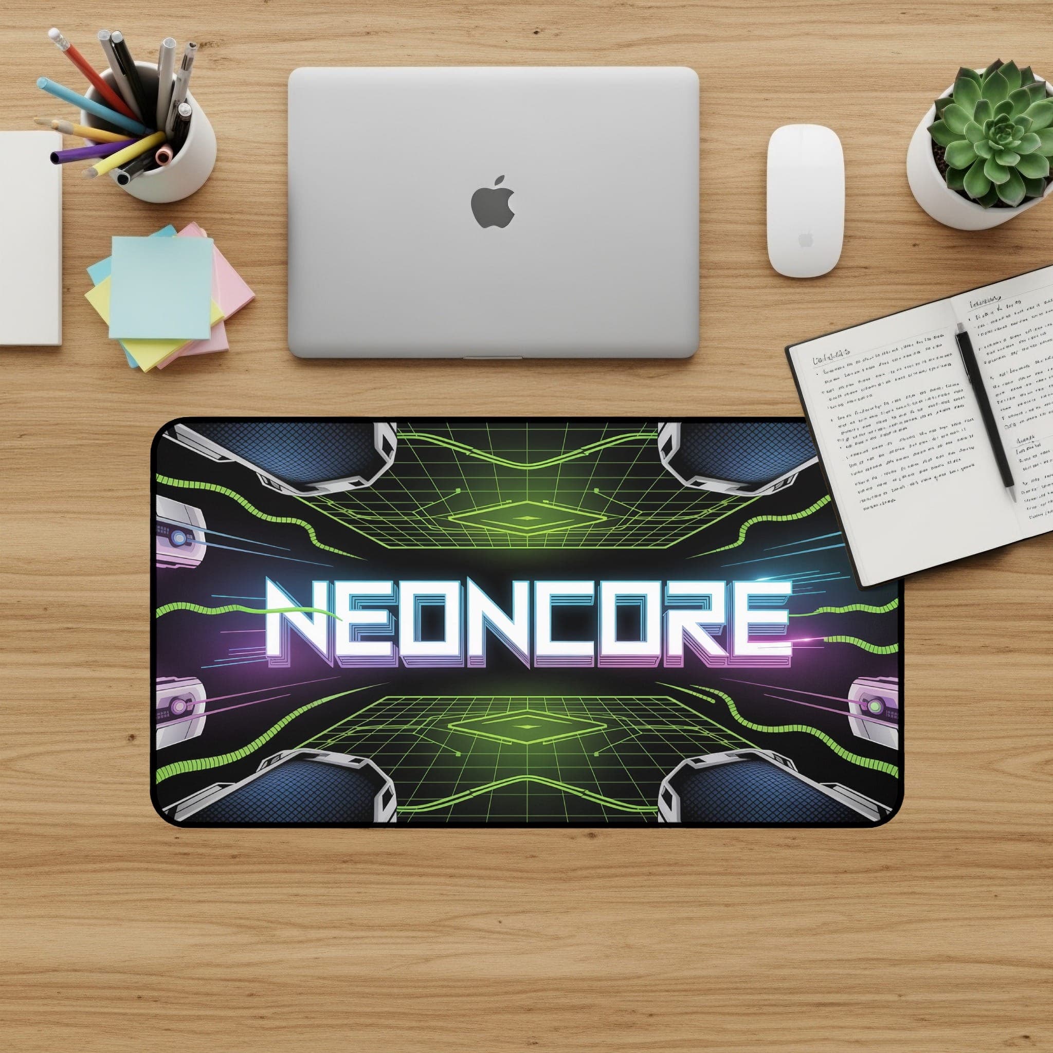 Neoncore Desk Mat, großes Gaming-Mauspad, Schreibtischunterlage, Large Desk Mat, Gamer-Geschenk, Schreibtisch-Zubehör, Mousepad