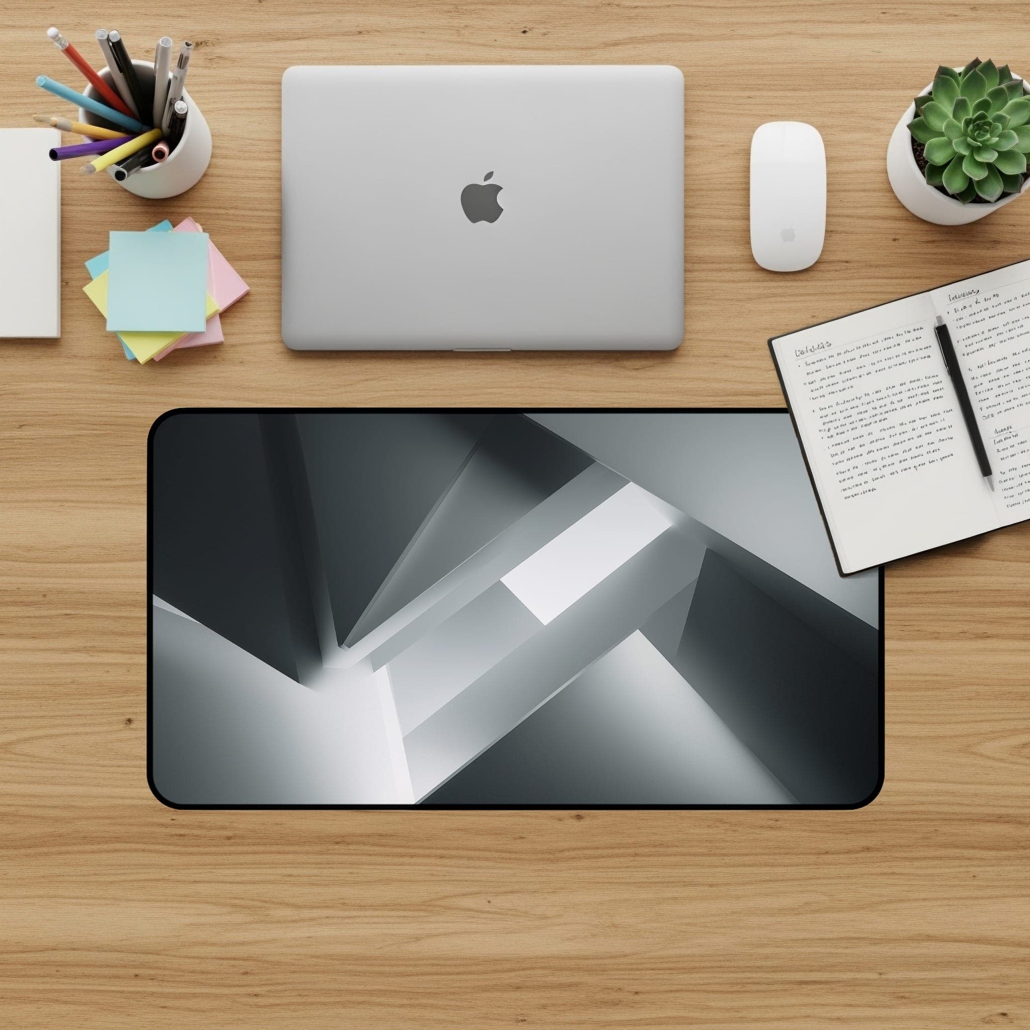 Geometrische Schreibtischunterlage, modernes Mauspad, abstrakte Schreibtischunterlage, Büro-Accessoires, minimalistisches Schreibtisch-Dekor, große Schreibtischunterlage, PC-Gaming-Schreibtischunterlage