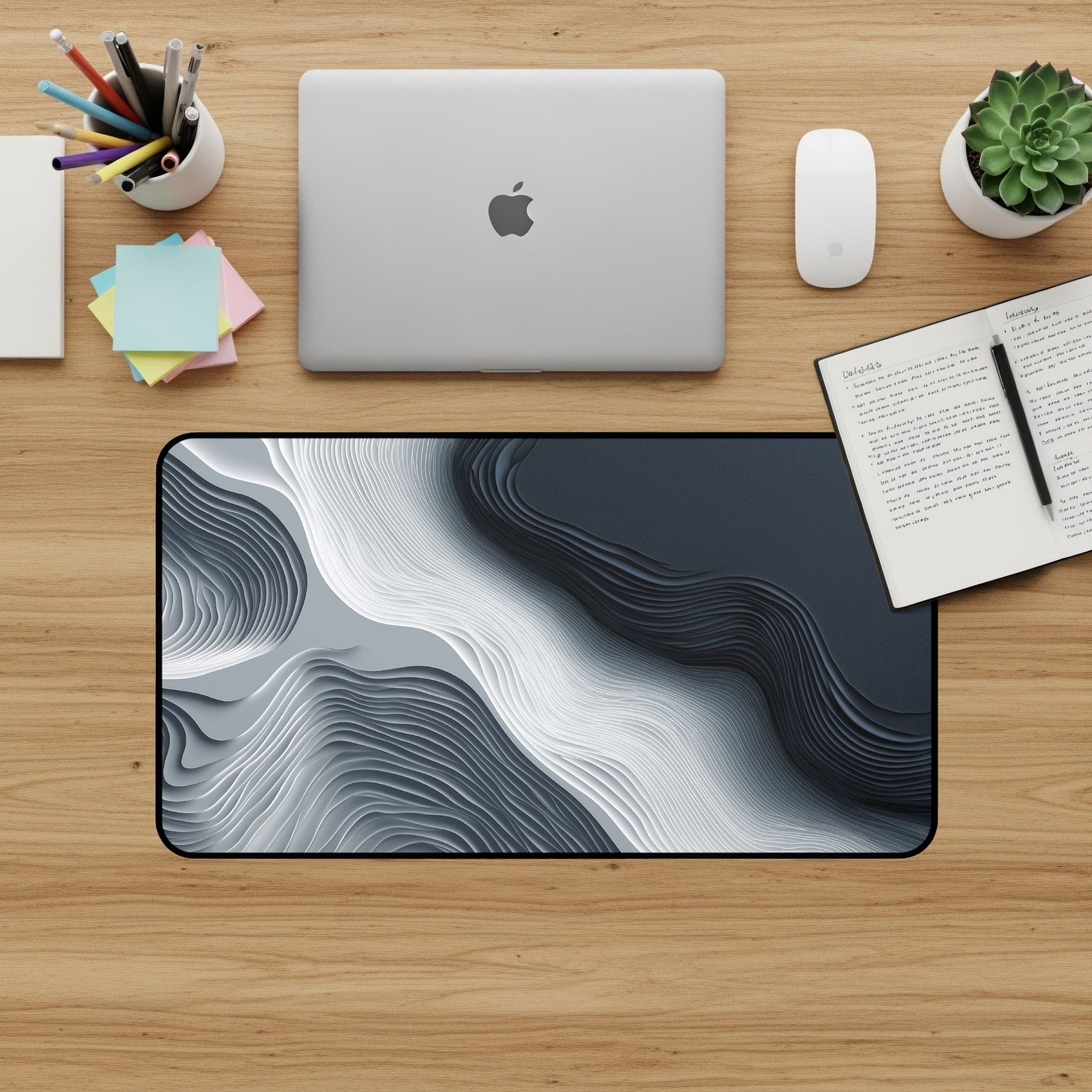 Abstrakte, mehrlagige Schreibtischunterlage, modernes Mauspad, großes Desk Mat, Büro-Dekoration, Schreibtisch-Zubehör, Home Office
