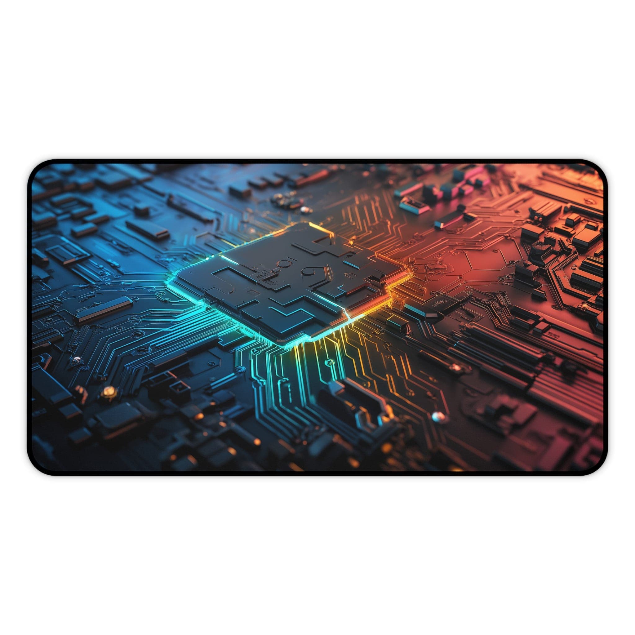 Leiterplatten-Schreibtischunterlage, Tech Desk Pad, Computer-Mauspad, futuristisches Schreibtischzubehör, Gaming-Mousepad, große Schreibtischunterlage, Desk Decor