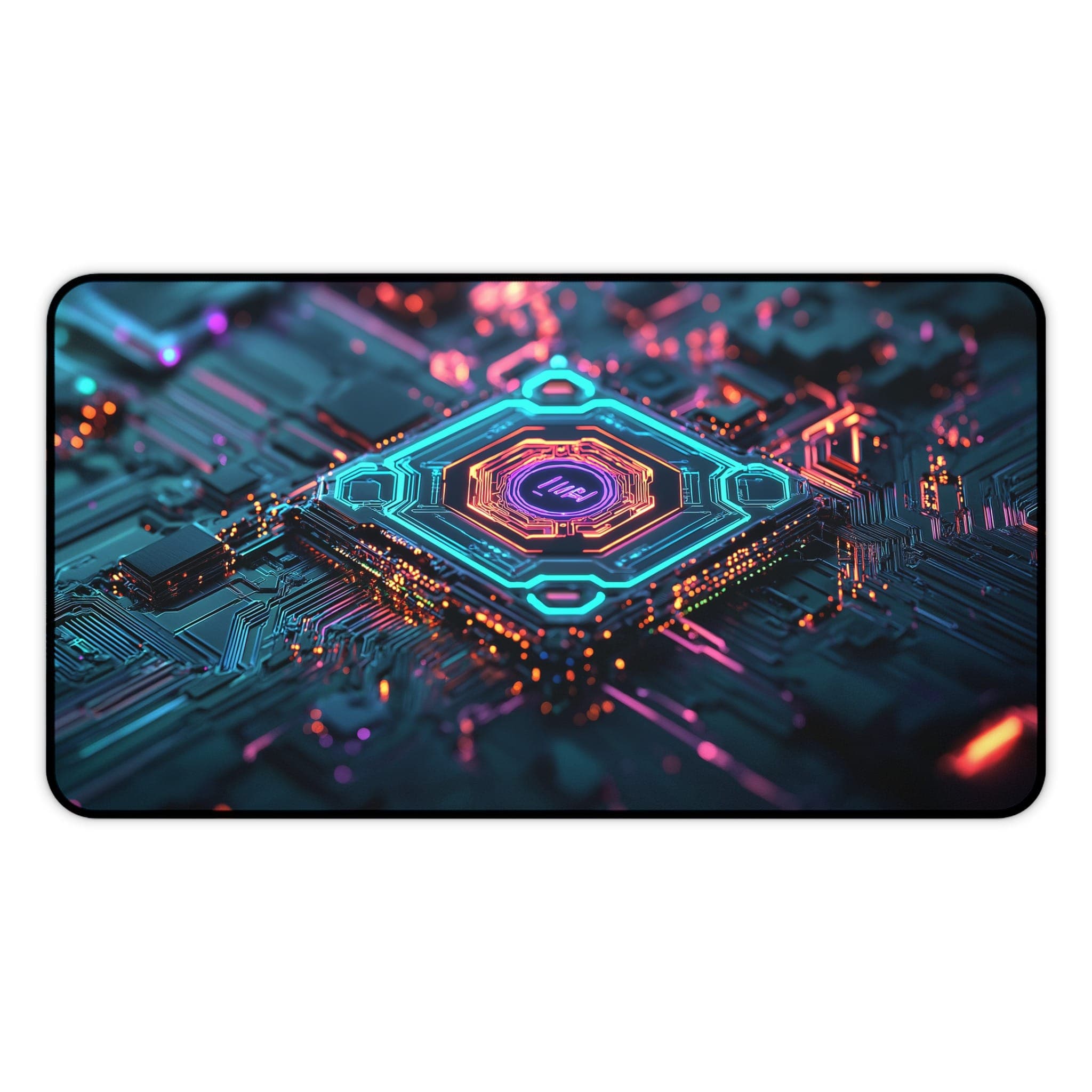 Tech Desk Mat, Leiterplatten-Mauspad, futuristische Schreibtischunterlage, Computer-Zubehör, Gaming Desk Mat, Büro-Dekor