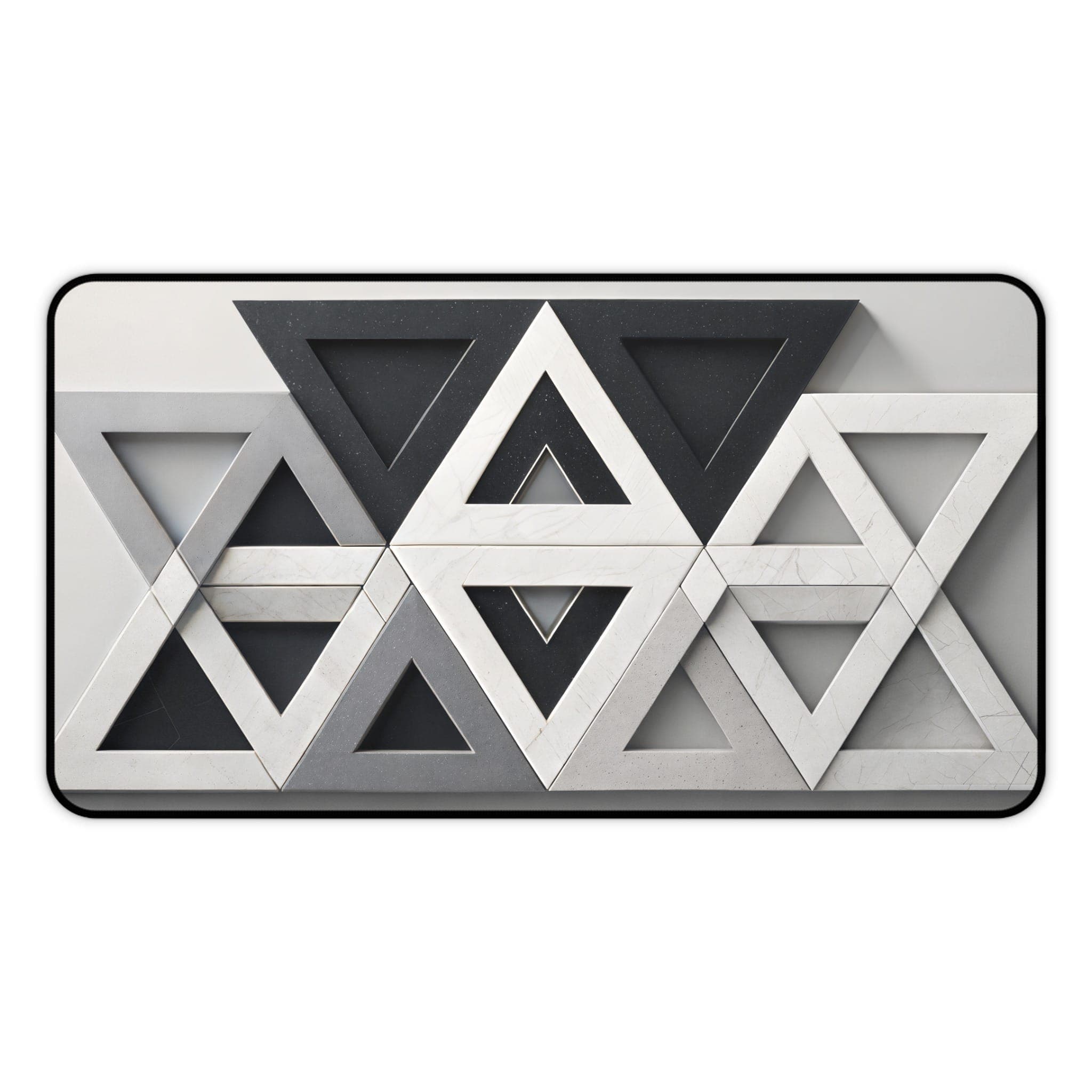 Geometric Desk Mat, Triangle Mouse Pad, Abstract Desk Pad, Modern Office Decor, Unique Desk Accessories
