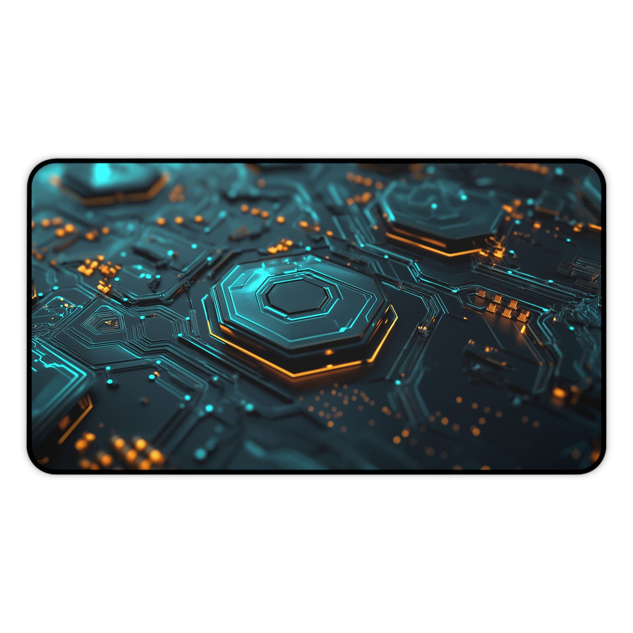 Tech-Circuit-Schreibtischunterlage, futuristisches Mauspad, Computer-Schreibtischunterlage, Gaming-Schreibtischzubehör, einzigartige Büro-Dekoration, Extended Mousepad