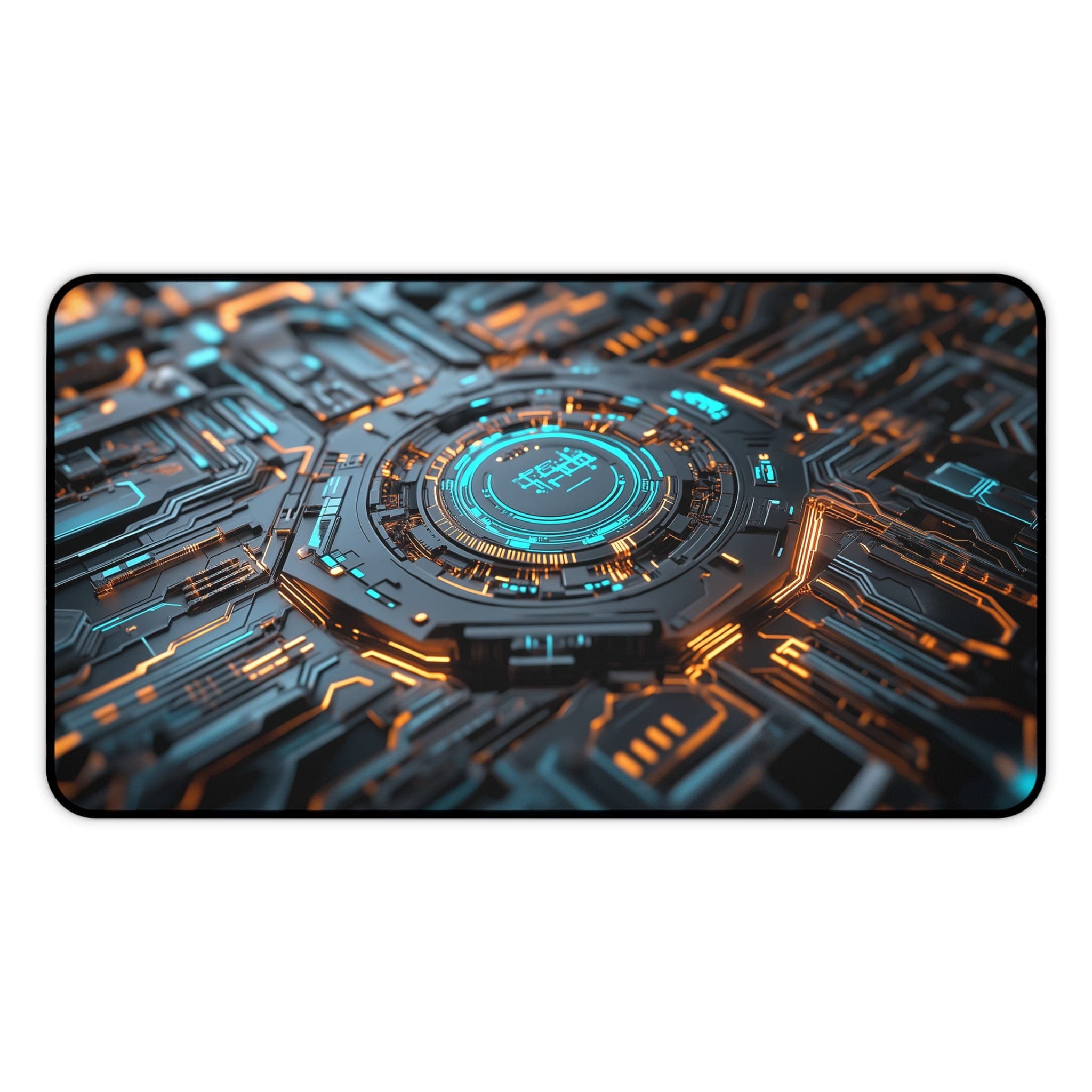 Futuristic Tech Desk Mat, Circuit Board Mouse Pad, Gaming Desk Pad, Cool Desk Accessories, Abstract Desk Decor