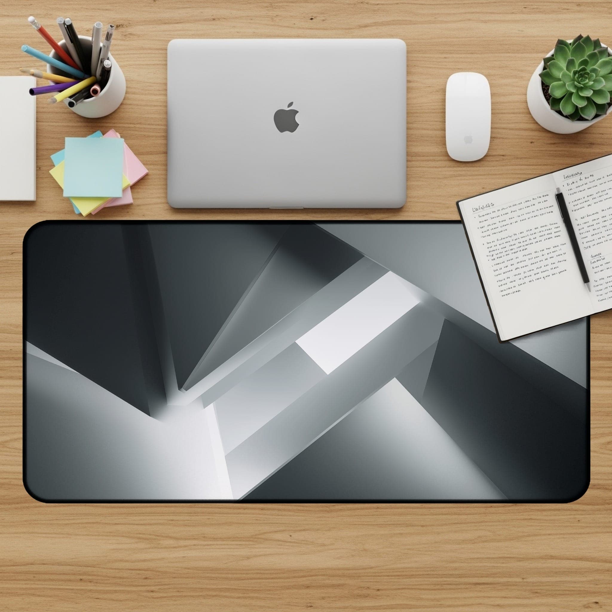 Geometrische Schreibtischunterlage, modernes Mauspad, abstrakte Schreibtischunterlage, Büro-Accessoires, minimalistisches Schreibtisch-Dekor, große Schreibtischunterlage, PC-Gaming-Schreibtischunterlage