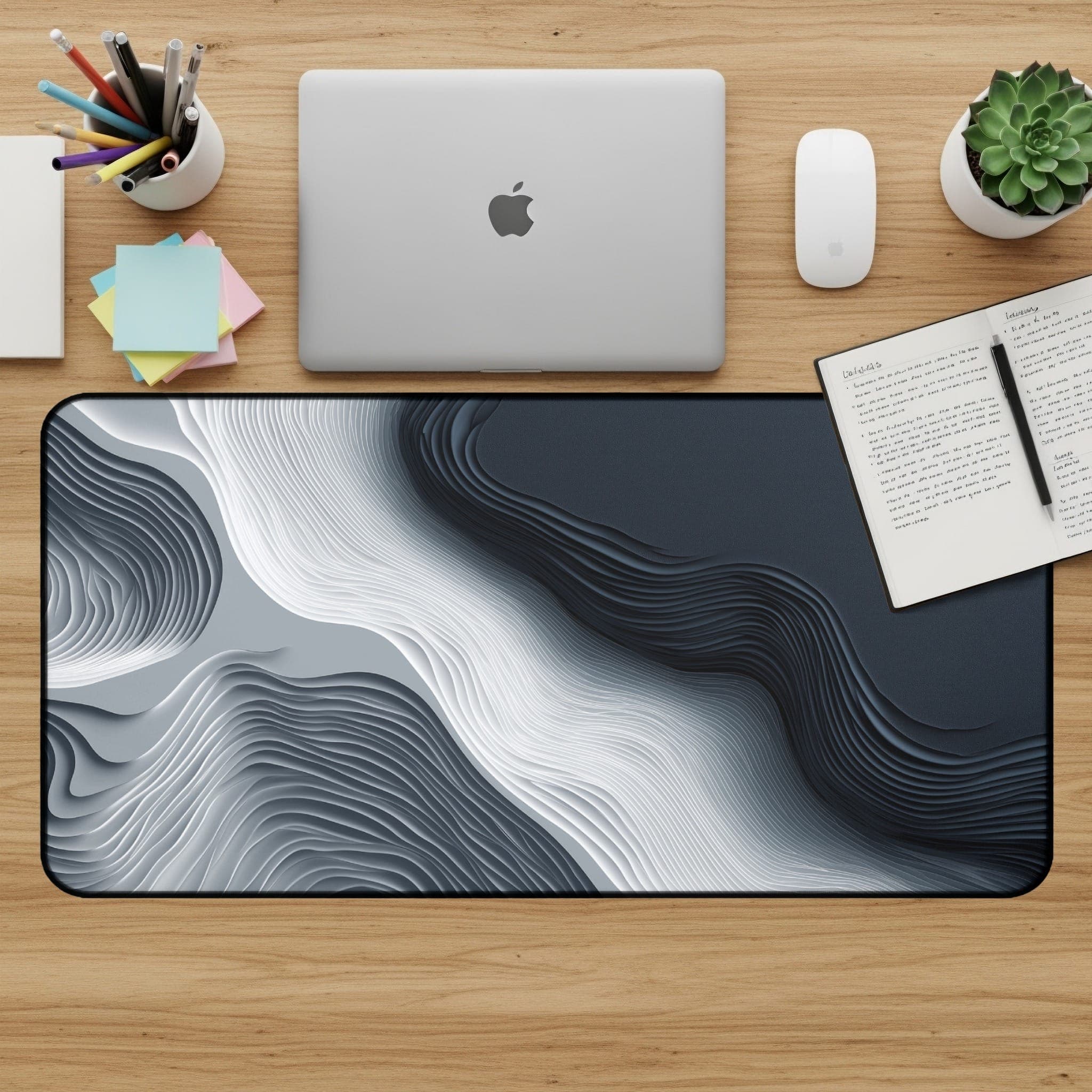 Abstrakte, mehrlagige Schreibtischunterlage, modernes Mauspad, großes Desk Mat, Büro-Dekoration, Schreibtisch-Zubehör, Home Office