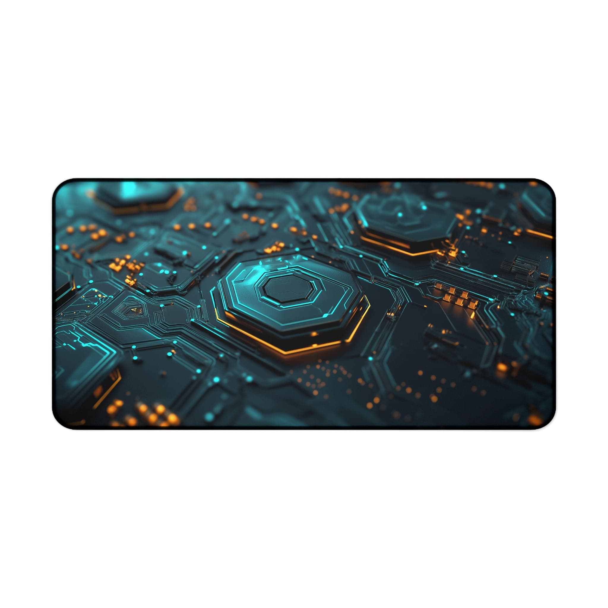 Tech-Circuit-Schreibtischunterlage, futuristisches Mauspad, Computer-Schreibtischunterlage, Gaming-Schreibtischzubehör, einzigartige Büro-Dekoration, Extended Mousepad