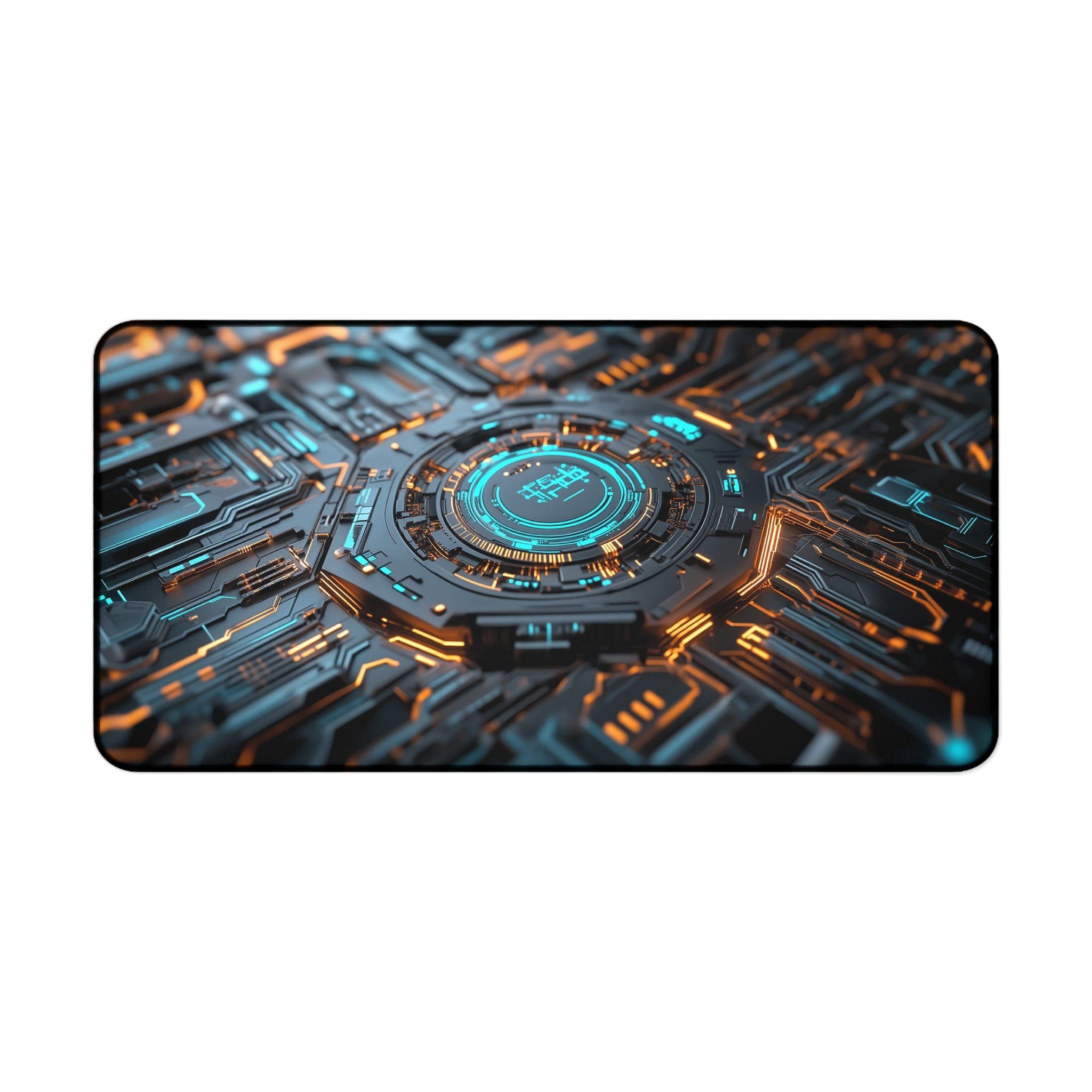 Futuristic Tech Desk Mat, Circuit Board Mouse Pad, Gaming Desk Pad, Cool Desk Accessories, Abstract Desk Decor