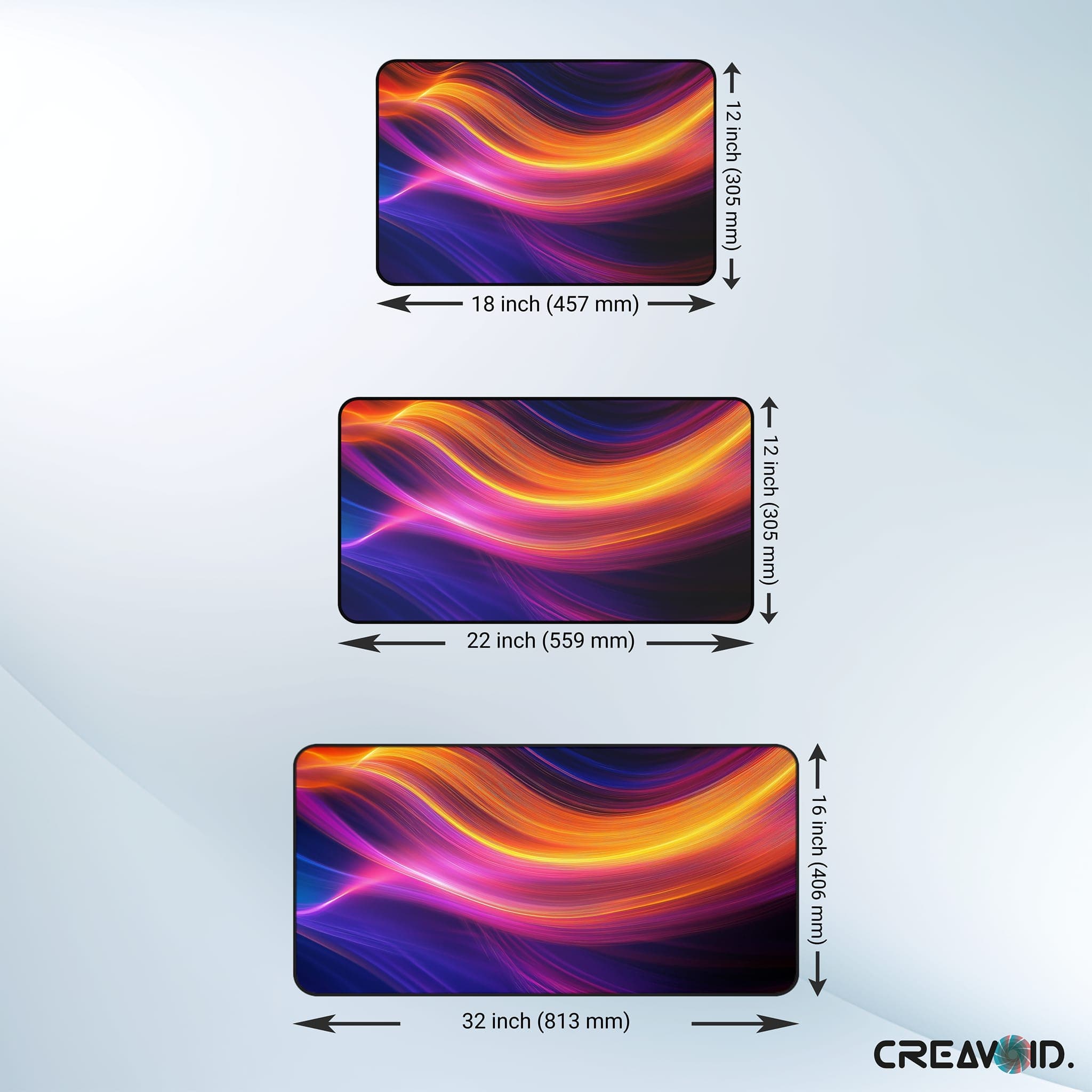 Neoncore Desk Mat, großes Gaming-Mauspad, Schreibtischunterlage, Large Desk Mat, Gamer-Geschenk, Schreibtisch-Zubehör, Mousepad