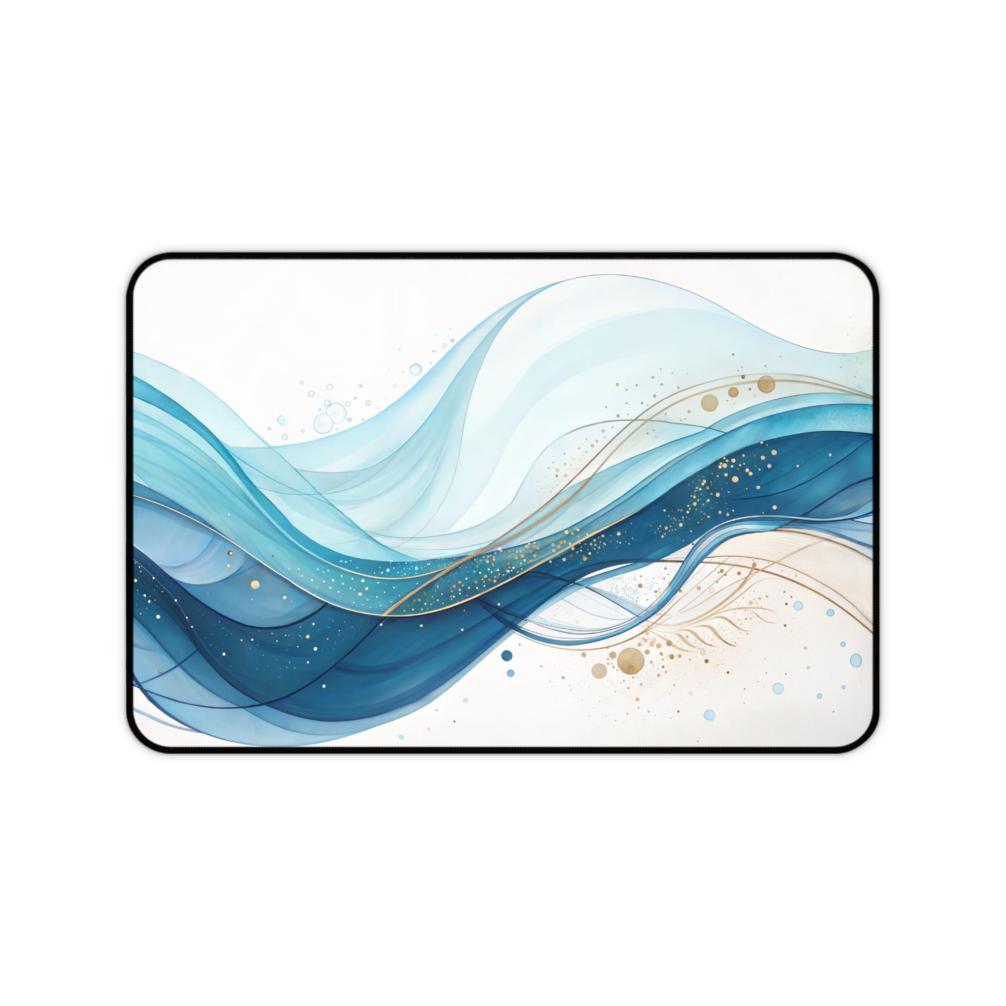 Abstract Wave Desk Mat, Stylish Mouse Pad, Large Desk Pad, Gaming Desk Mat, Aesthetic Desk Accessories, Office Decor, Modern Desk Mat - Image 6