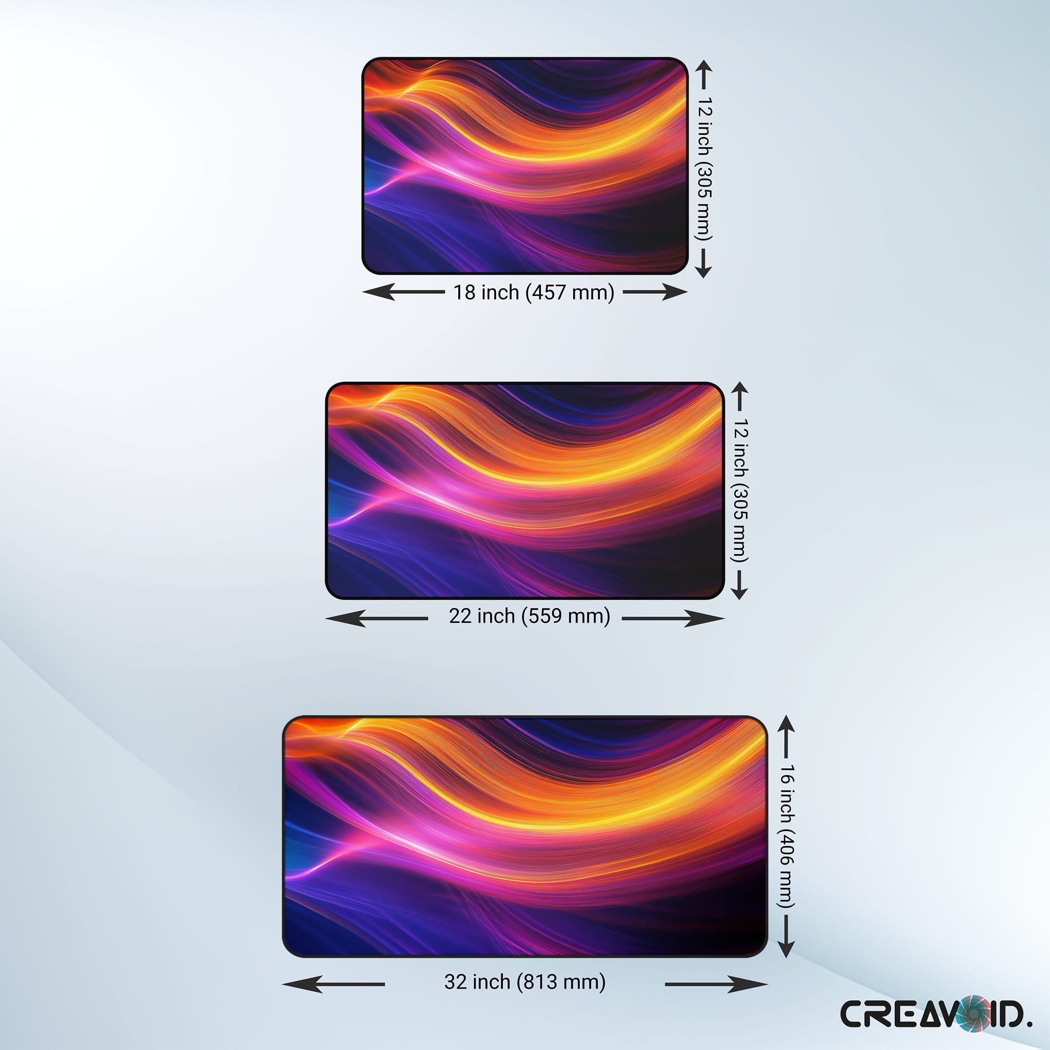 Retro Triangle Desk Mat, Aesthetic Mouse Pad, Synthwave Desk Pad, 80s Computer Mat, Gaming Desk Mat, Cool Desk Accessories - Image 9