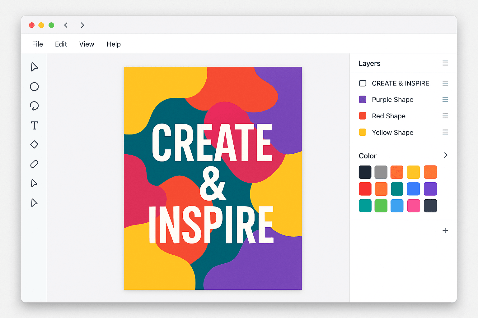 Kittl editor interface showing the design workspace